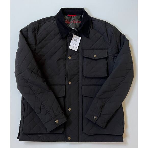 Robert Graham Quilt Jacket Coat Black RGF22R81 Size M NWT $398🛒 - Picture 1 of 12